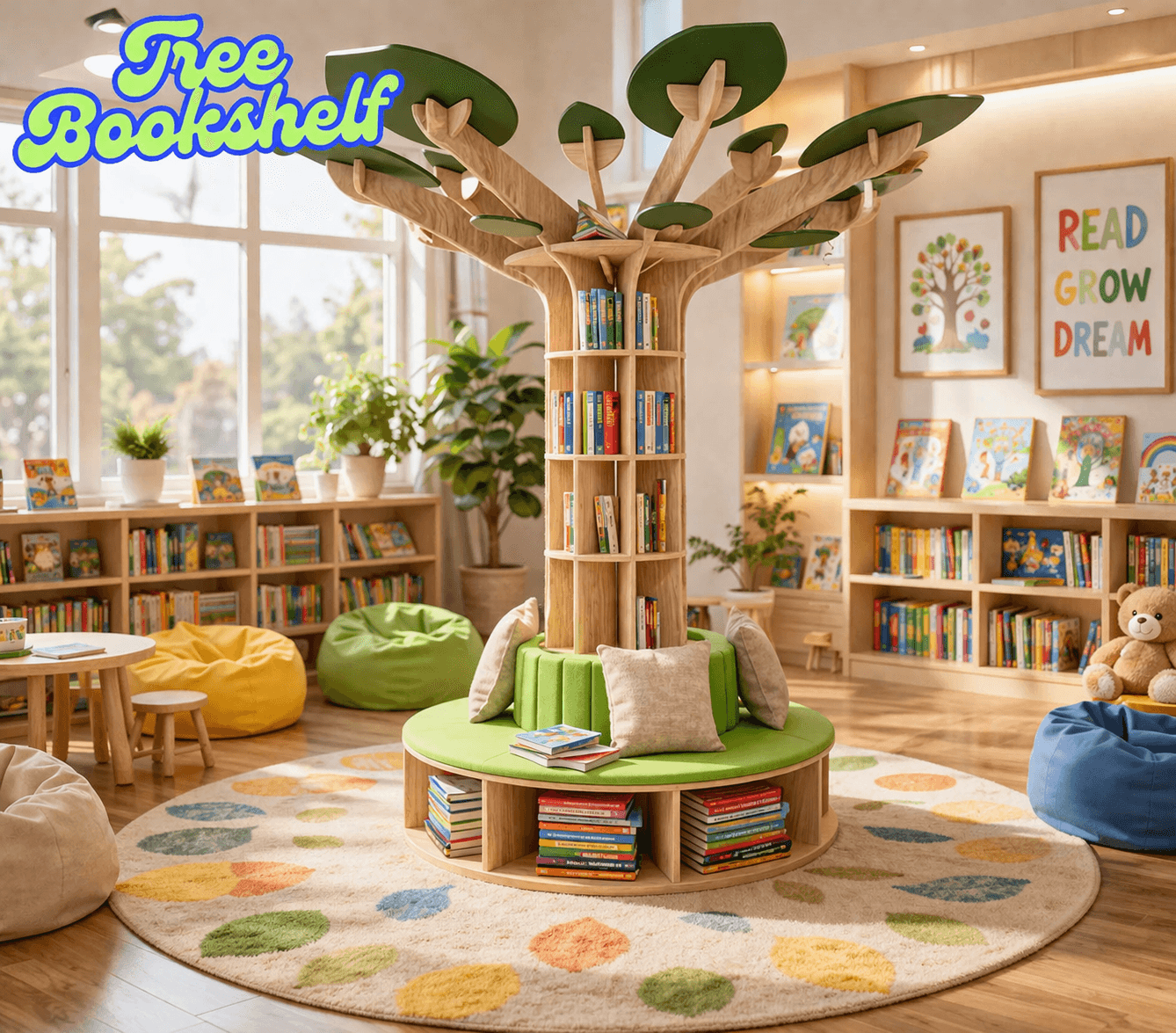 EcoPran TreeNest Smart Kids Bookshelf