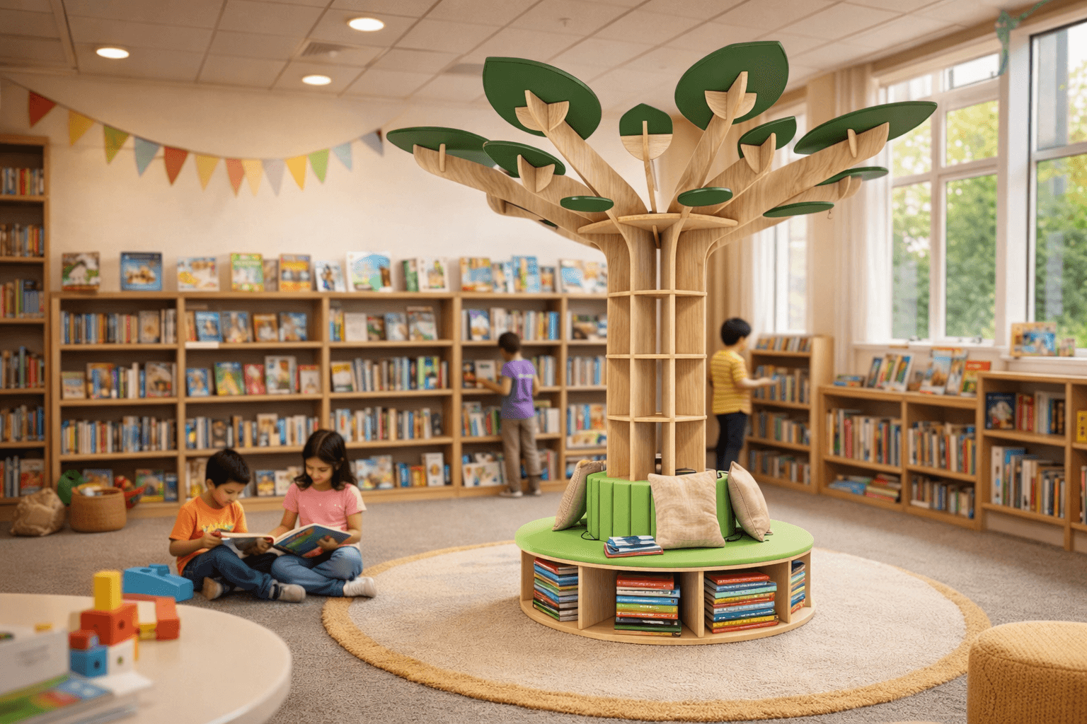 EcoPran TreeNest Smart Kids Bookshelf