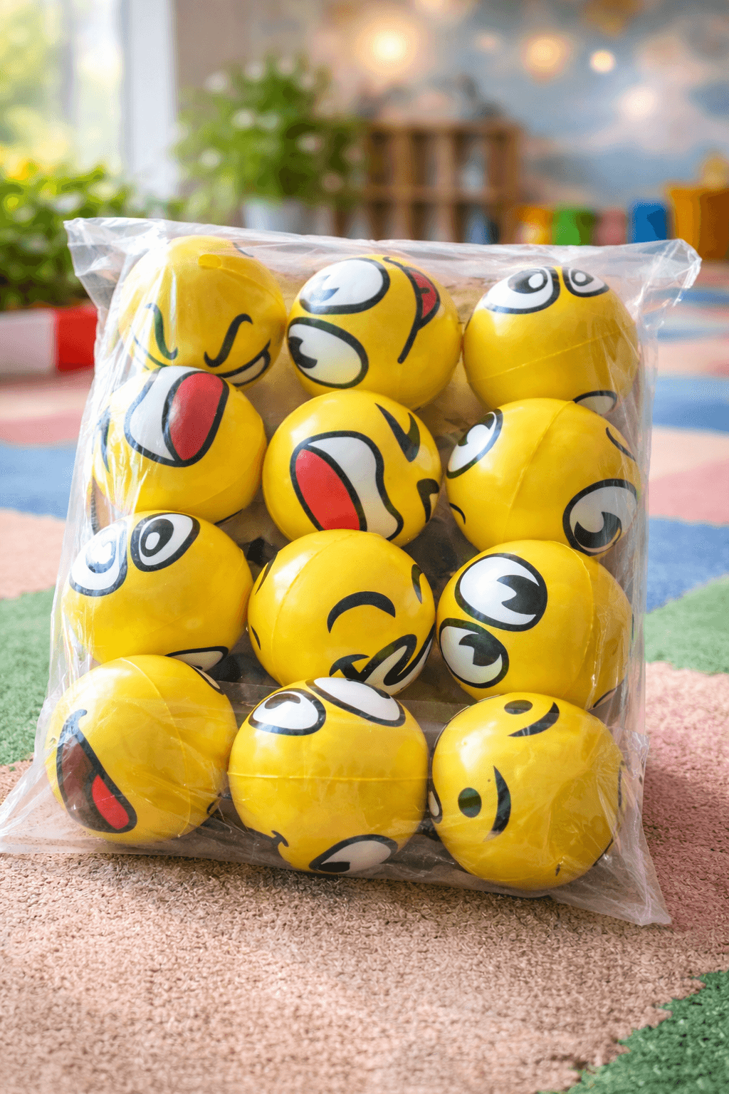 EcoPran Emoji Fun Stress Balls Pack
