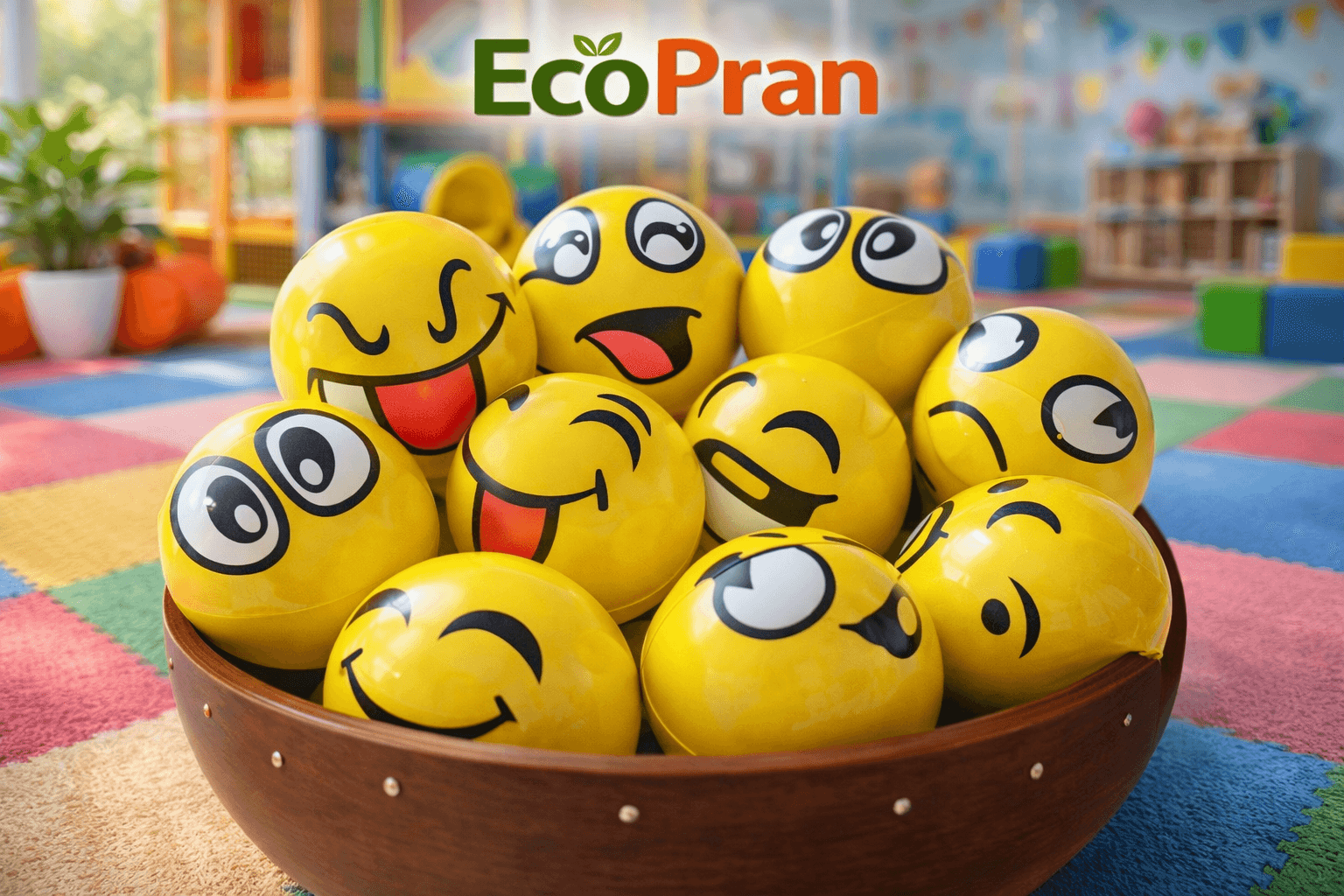 EcoPran Emoji Fun Stress Balls Pack