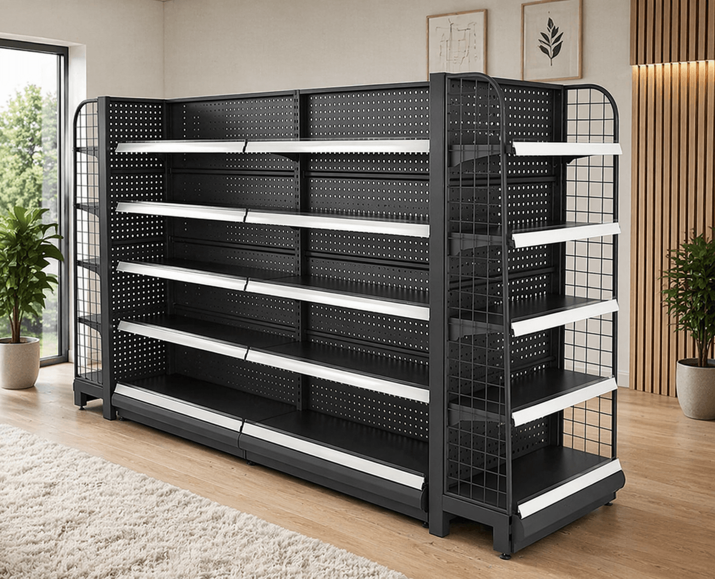 EcoPran Double Side Display Rack
