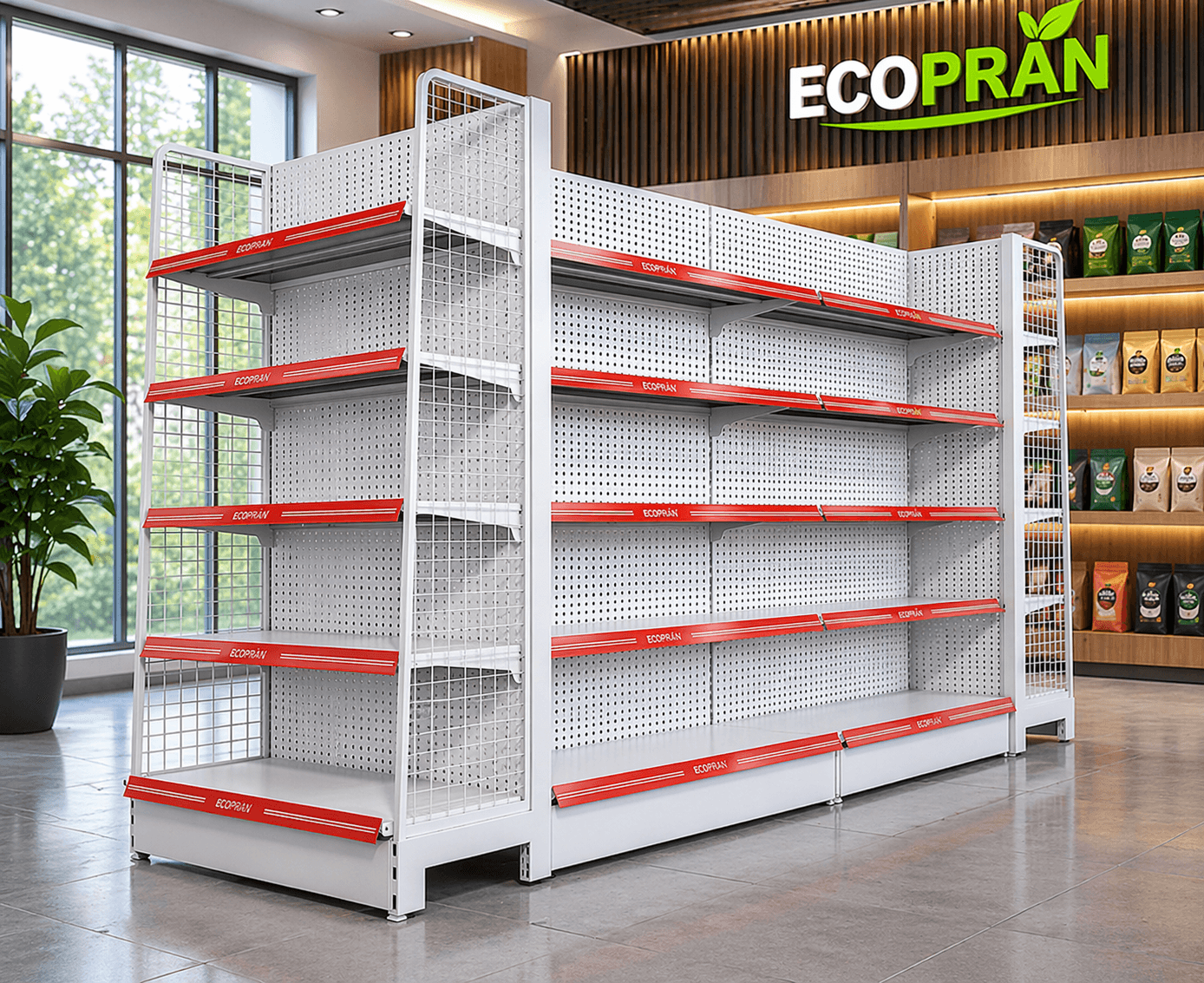 ecopran double side display rack