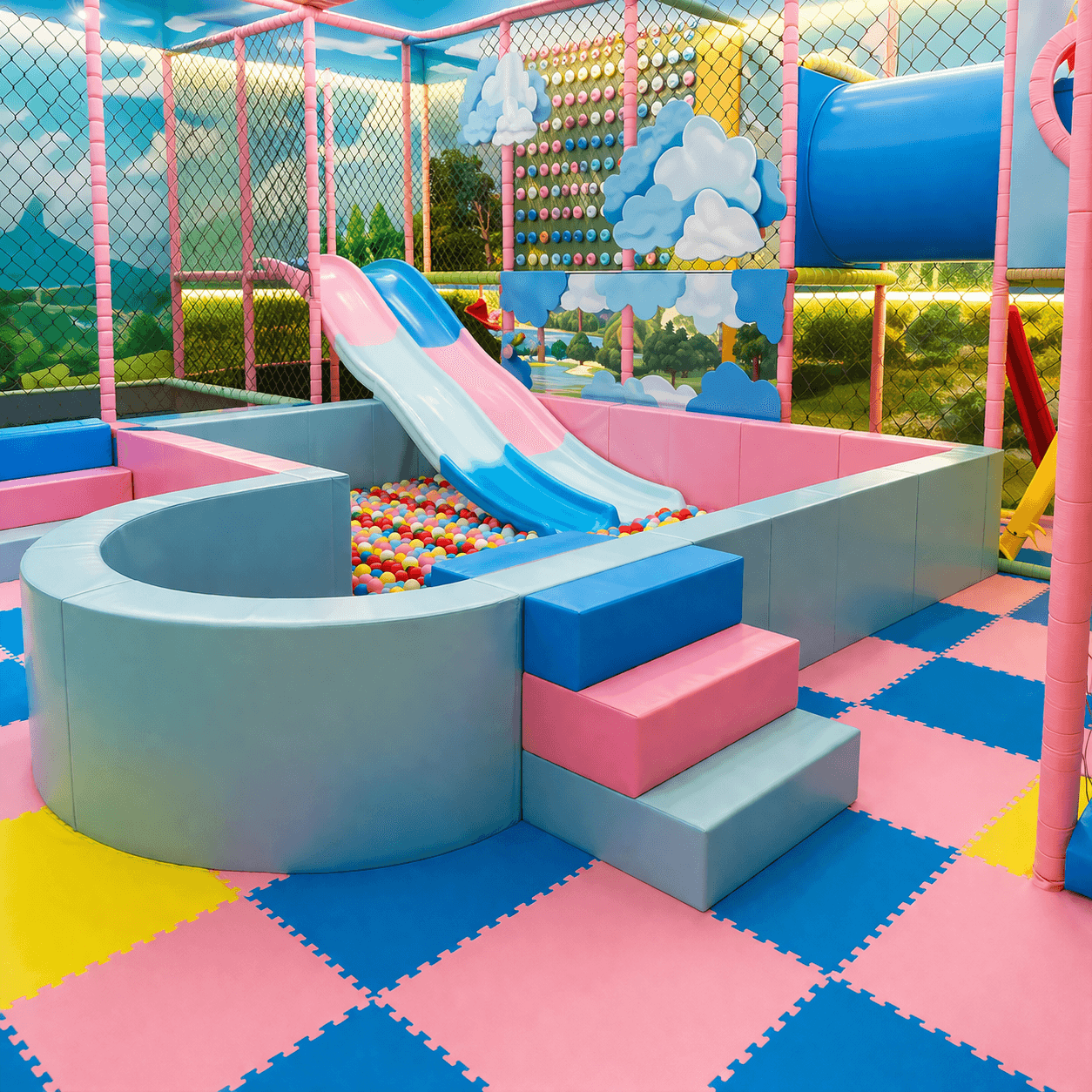 pastel playground paradise for kids