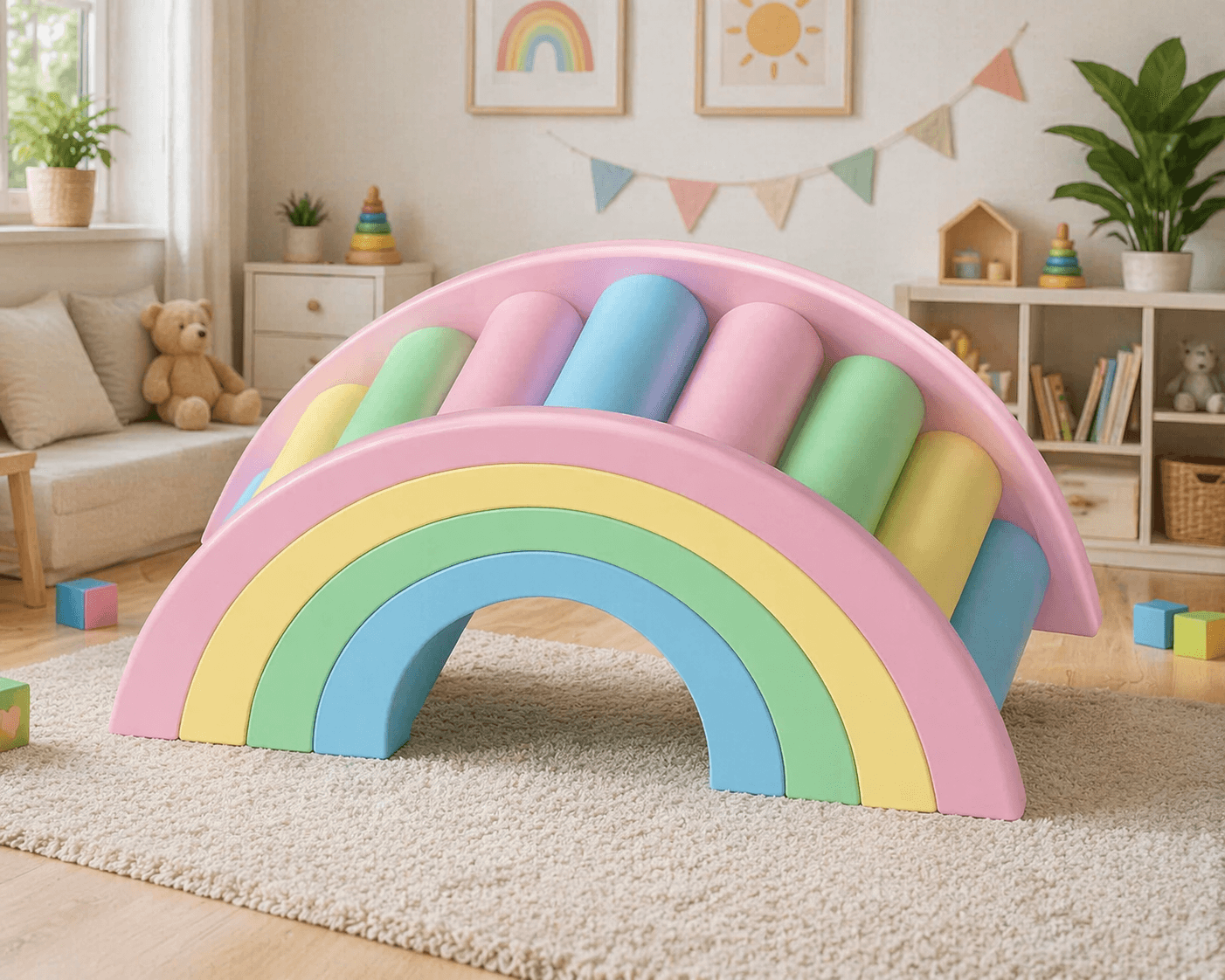 EcoPran Rainbow Climber Soft Play Set